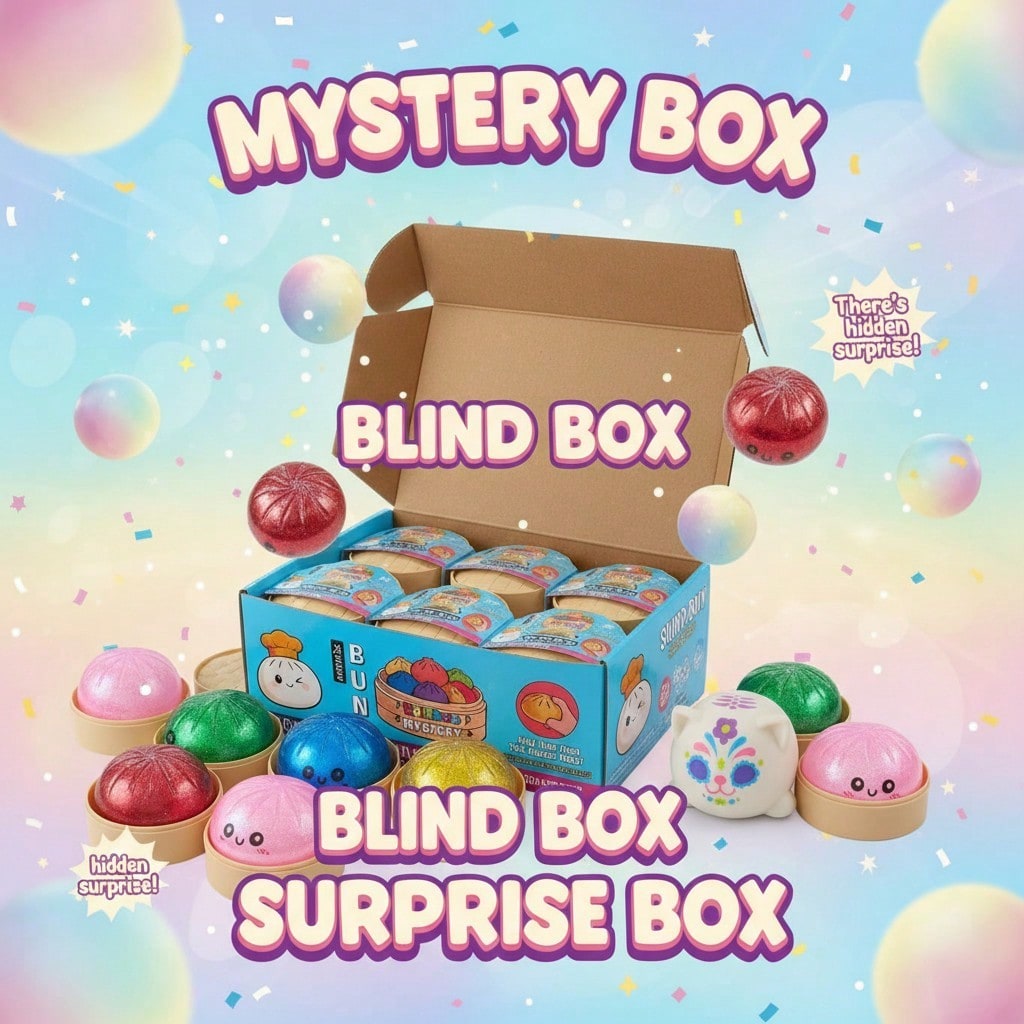 Mystery Box Blind Bag - Hidden Surprise Mystery Squish Blind Box,