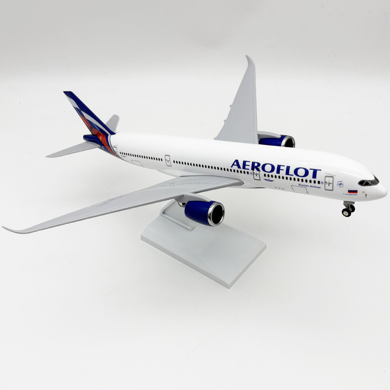 Model Airplane Plastic - 30cm Plastic Model A350 Russian Airways