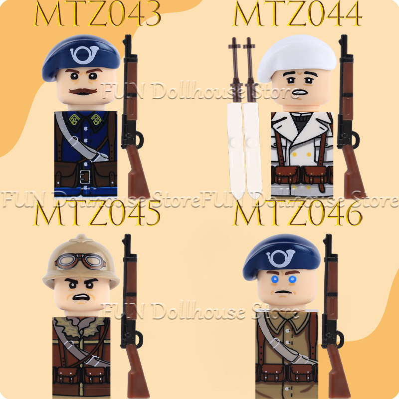 WW2 Military Army French Soldi - Lego Minifigure Holder recensie en prijs