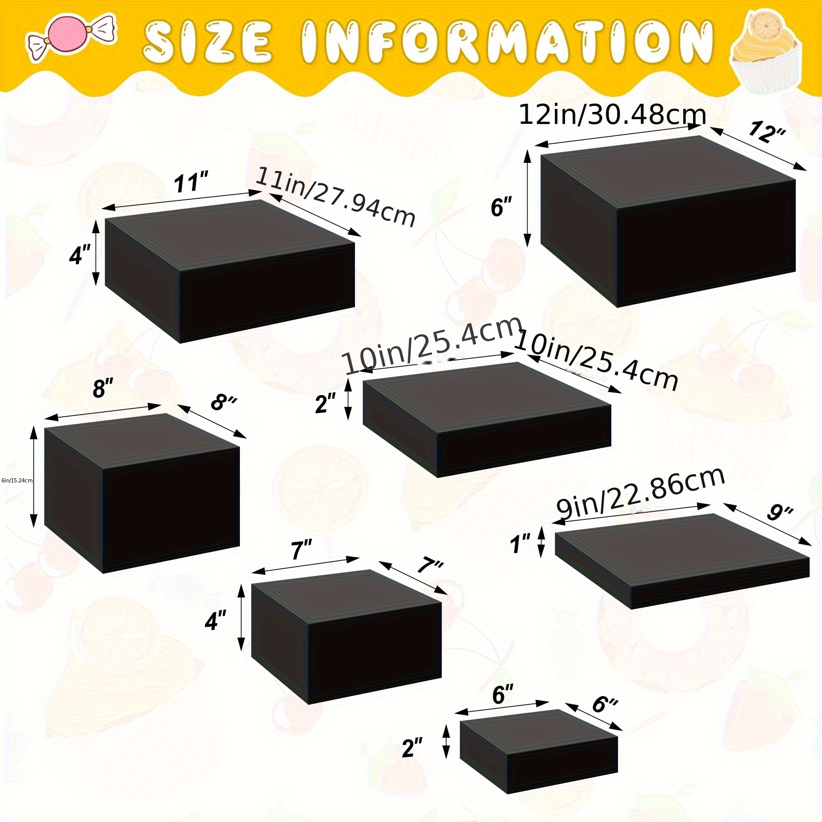 7pcs Buffet Risers Set Acrylic - Display Risers Set recensie en prijs