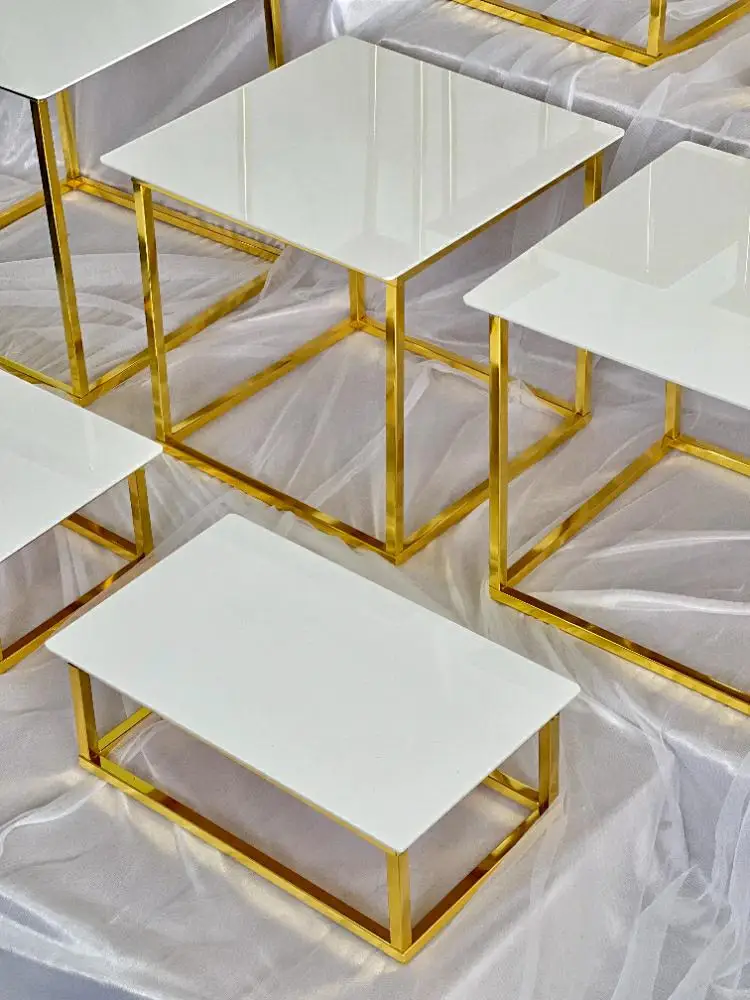 12-20 PCS Luxury Gold Frame Wh - Display Risers Set recensie en prijs