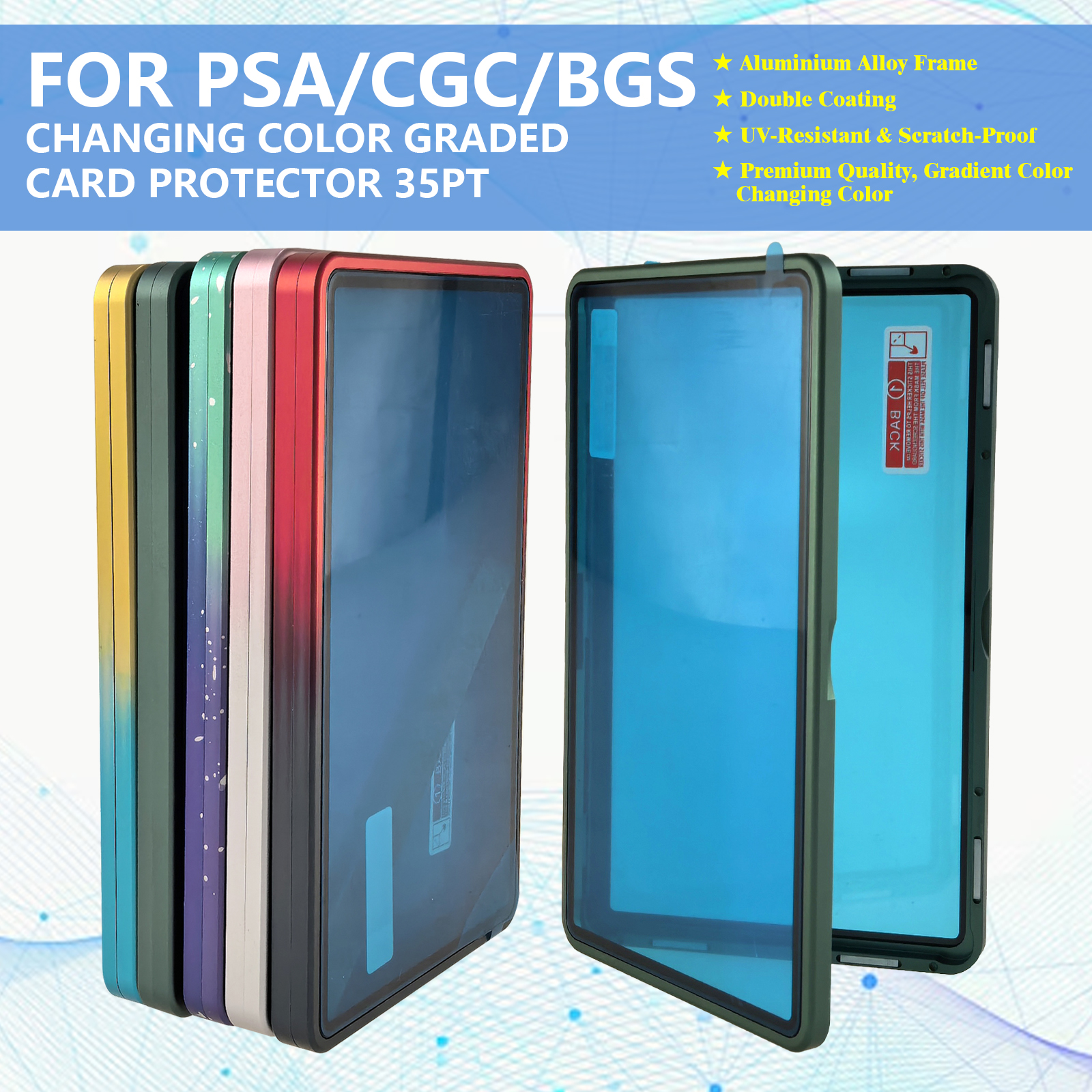 Gradient Color Aluminum Alloy  - Graded Card Display recensie en prijs