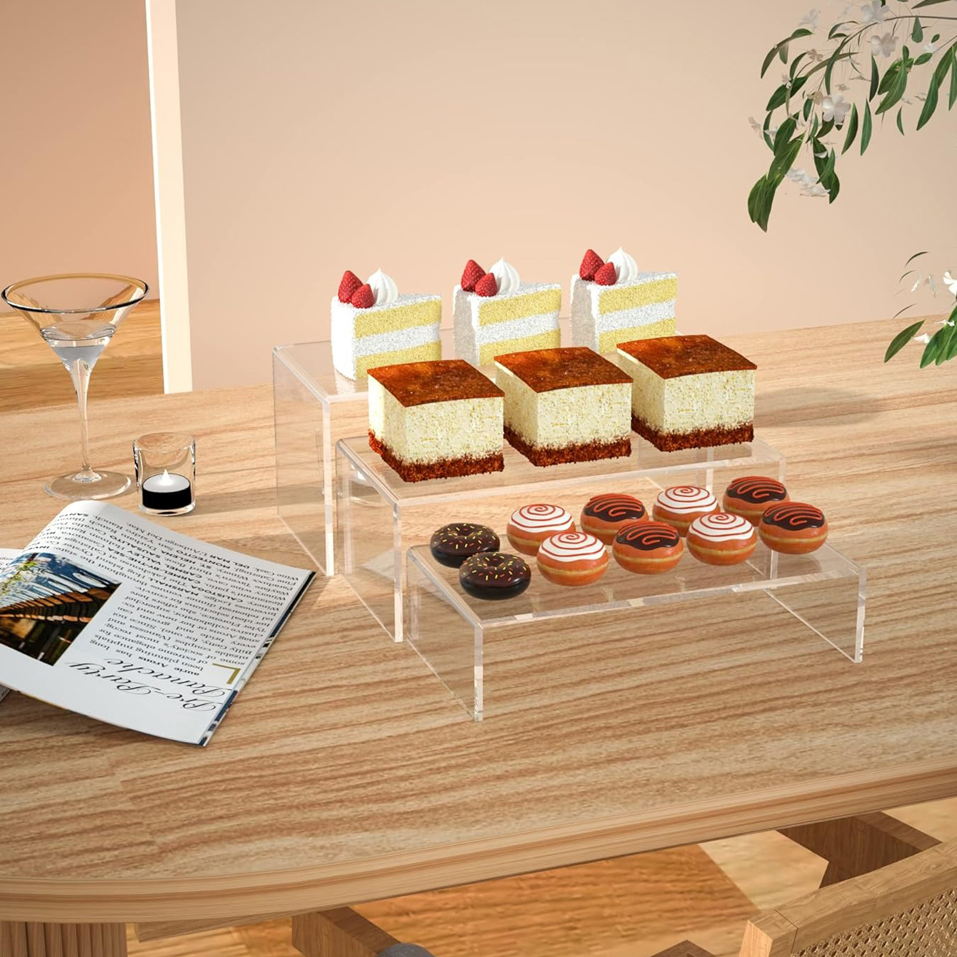 3 pieces of acrylic display sh - Pop Display Shelf recensie en prijs