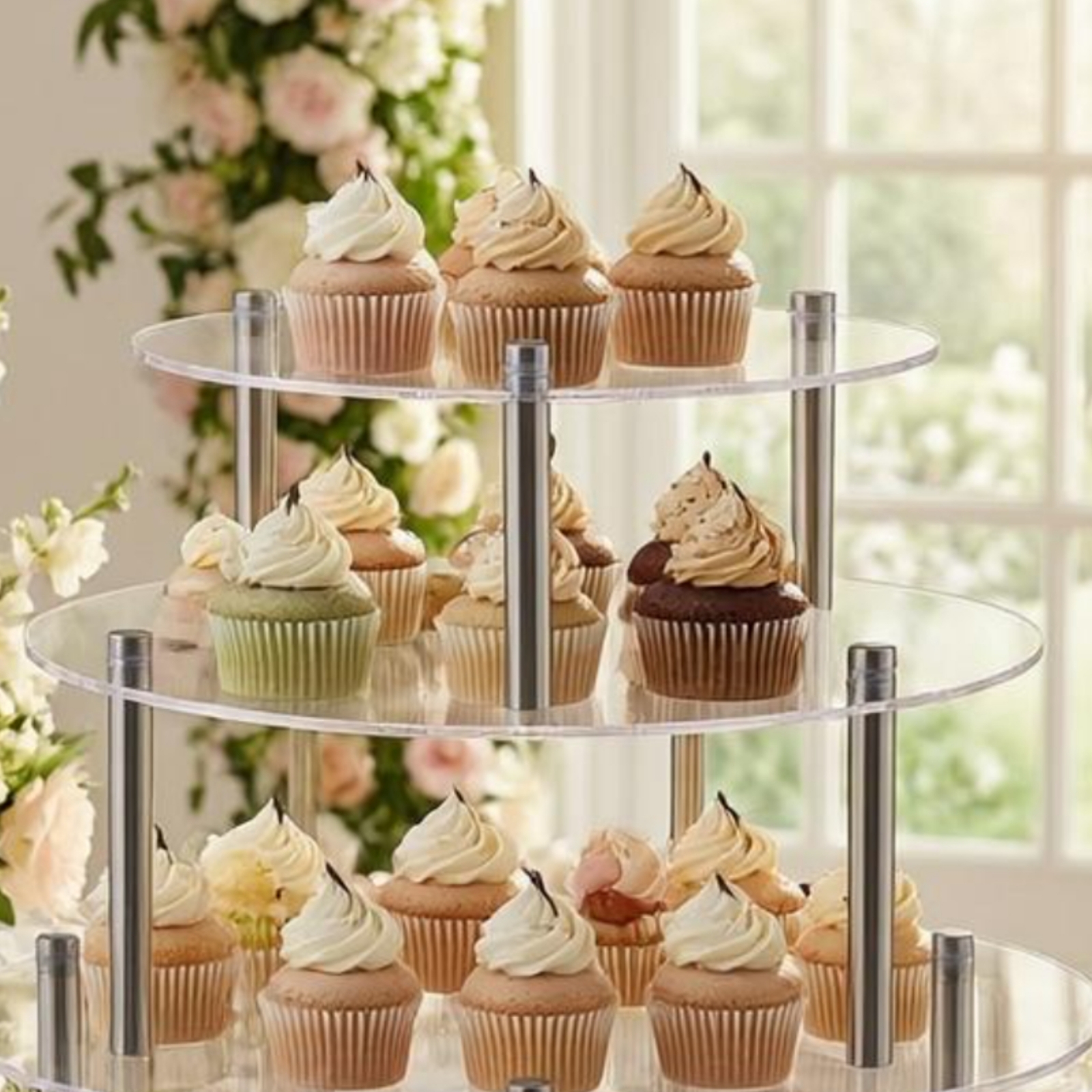 Acrylic Cake Stand Cylindrical - Display Risers Set recensie en prijs