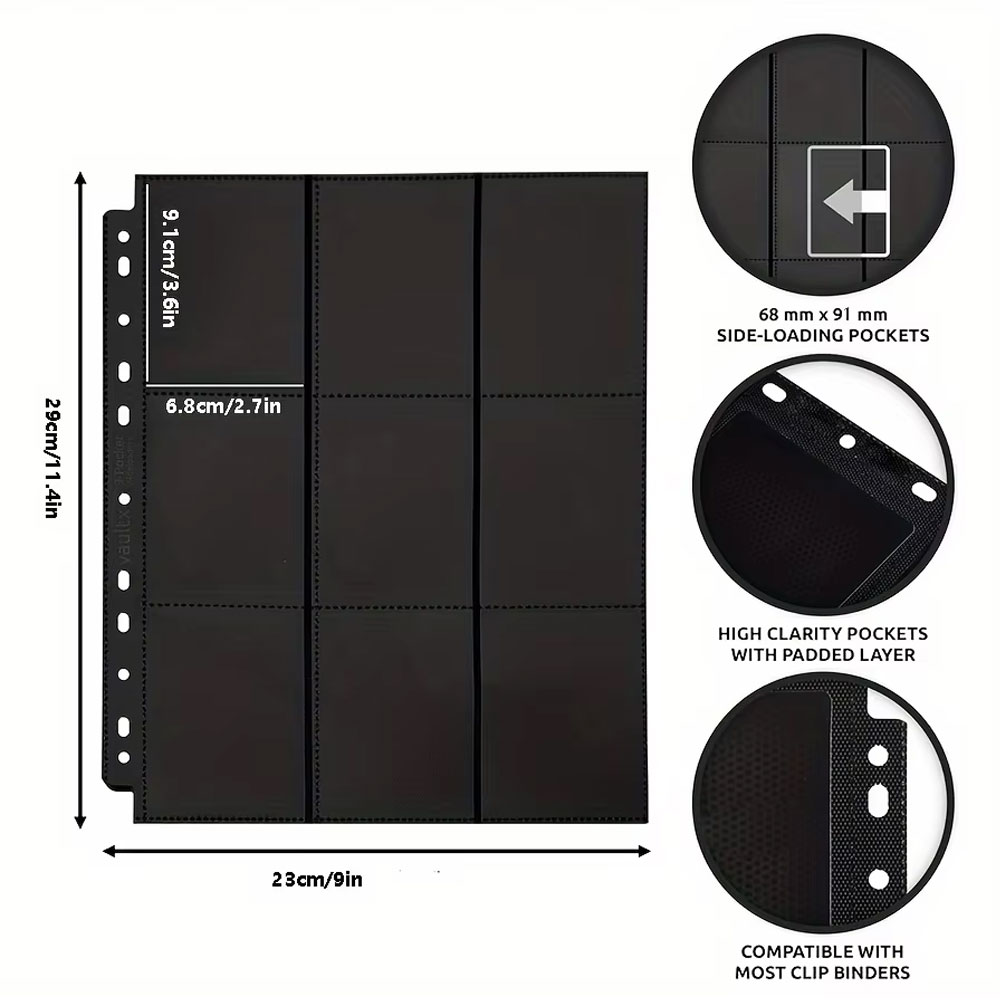 10Pack Black 9-Pocket A4 Tradi - Trading Card Binder recensie en prijs