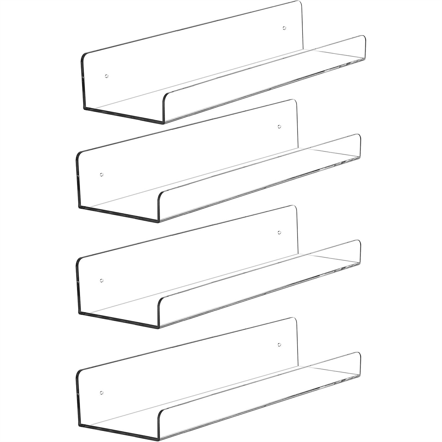 4 Pack Clear Acrylic Floating  - Pop Display Shelf recensie en prijs