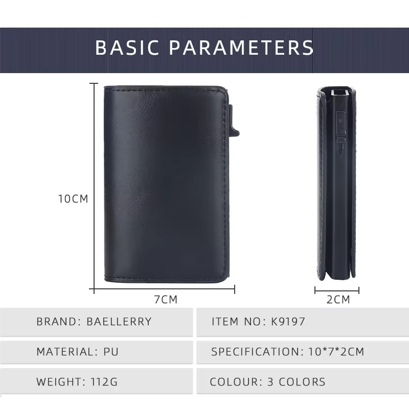 New RFID Mini Men Card Wallets - Card Top Loader recensie en prijs