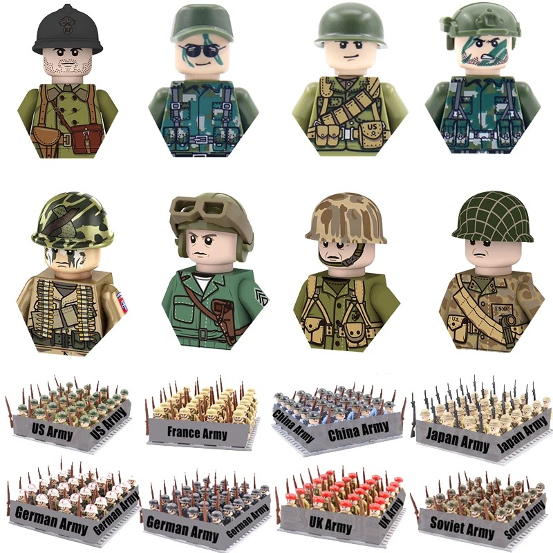 World War II military soldier  - Building Block Mini recensie en prijs