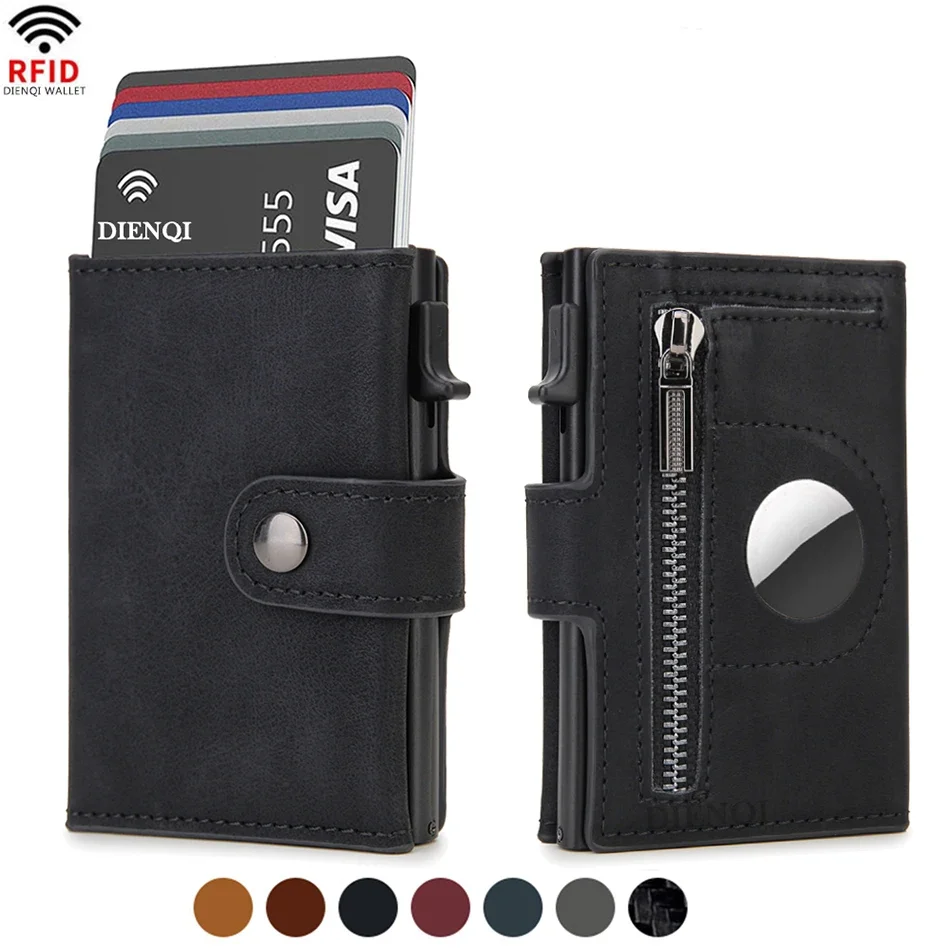 Rfid Leather Airtag Men Wallet - Card Top Loader recensie en prijs