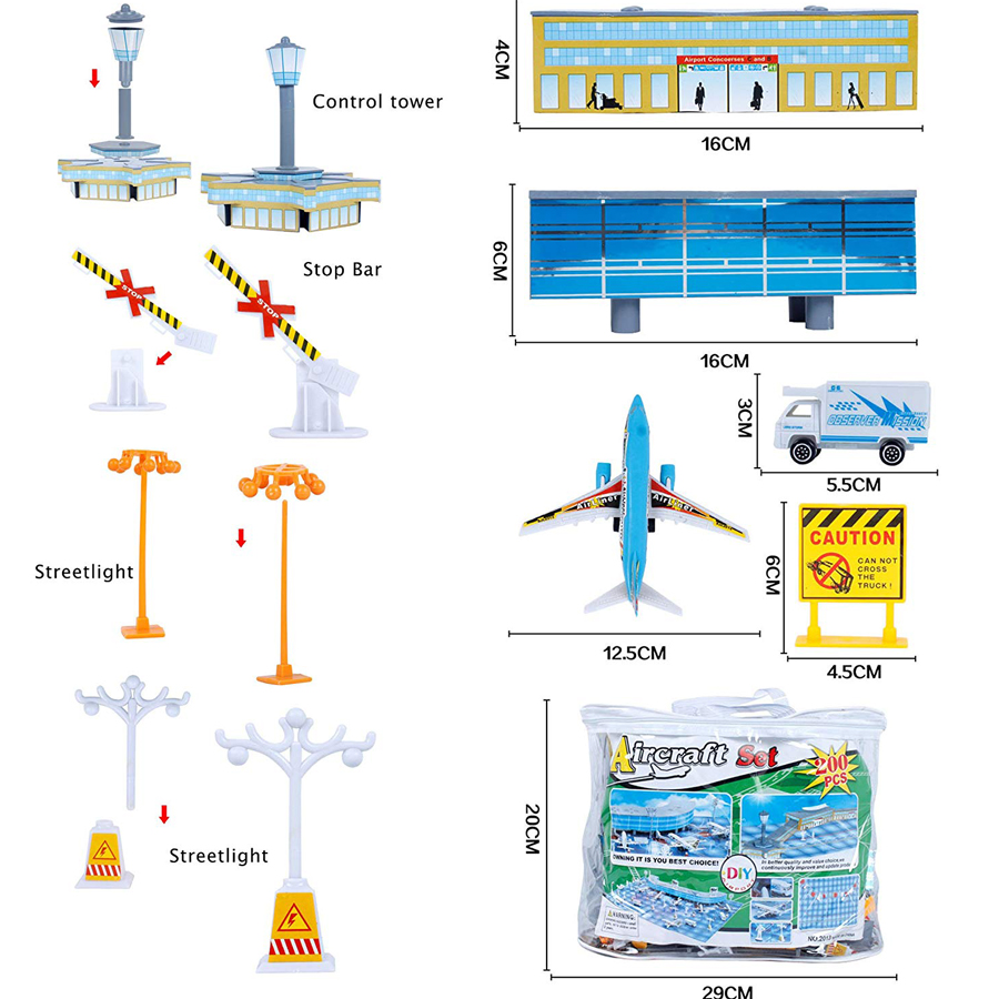 200Pcs Aircraft Airports Model - Model Airplane Plastic recensie en prijs